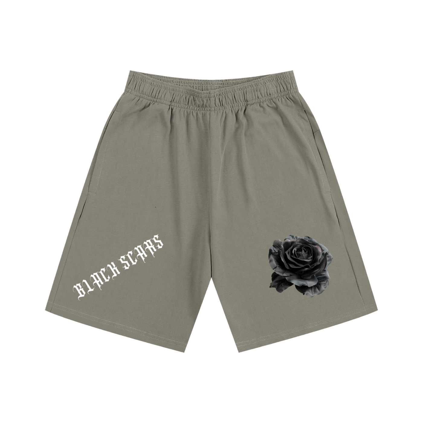 Black Scars Men's Essential Heavyweight Cotton Shorts