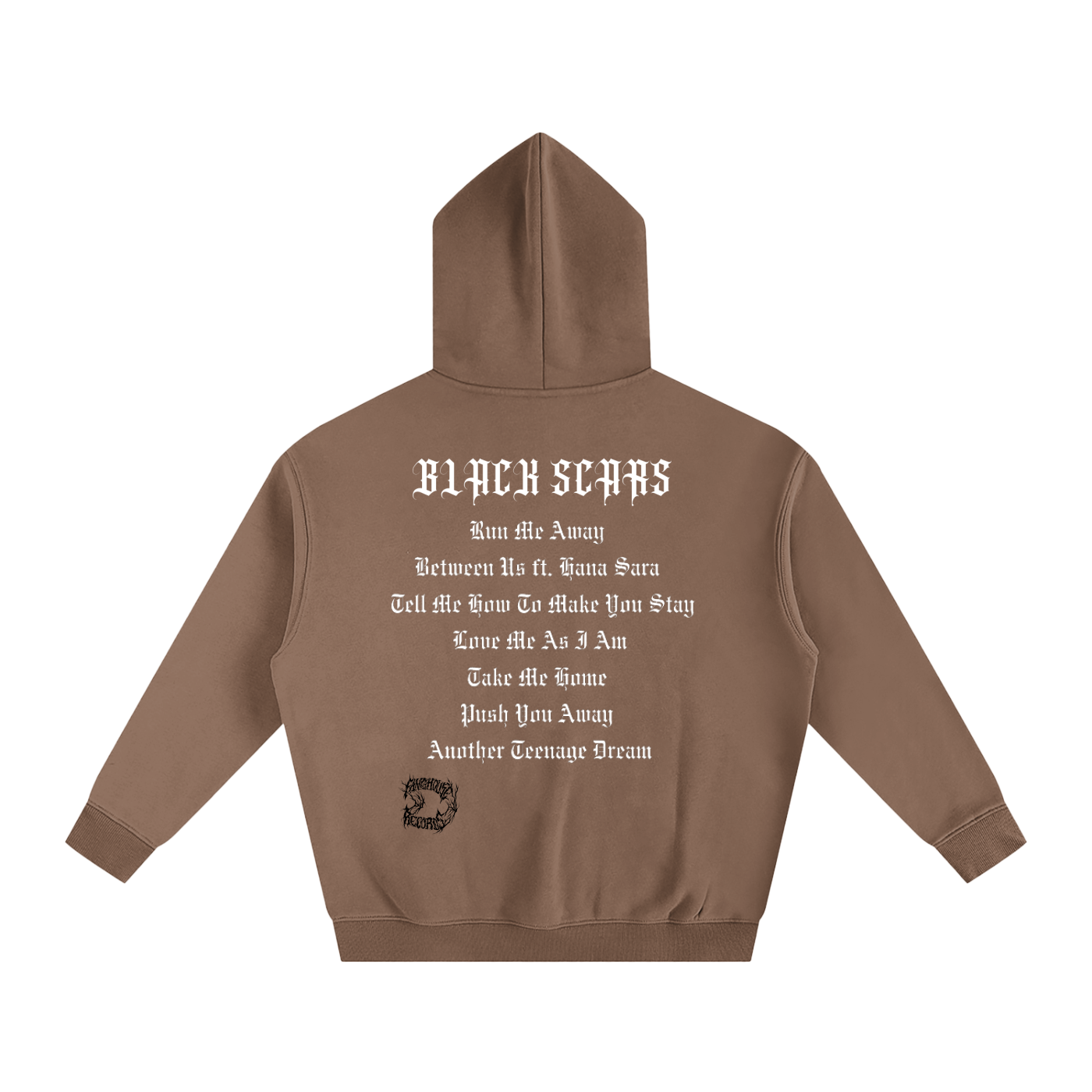 Black Scars Dead Roses Are Pretty Too Tracklist Oversized Fleeced Hoodie