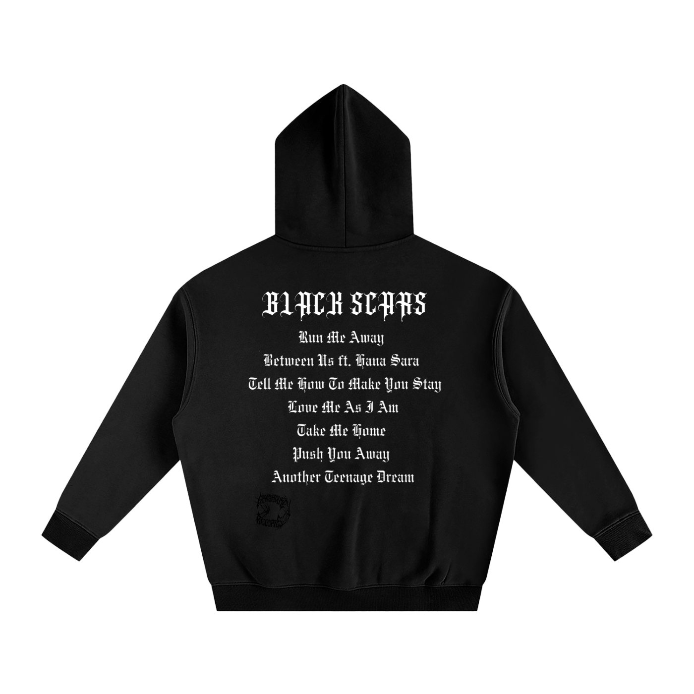 Black Scars Dead Roses Are Pretty Too Tracklist Oversized Fleeced Hoodie