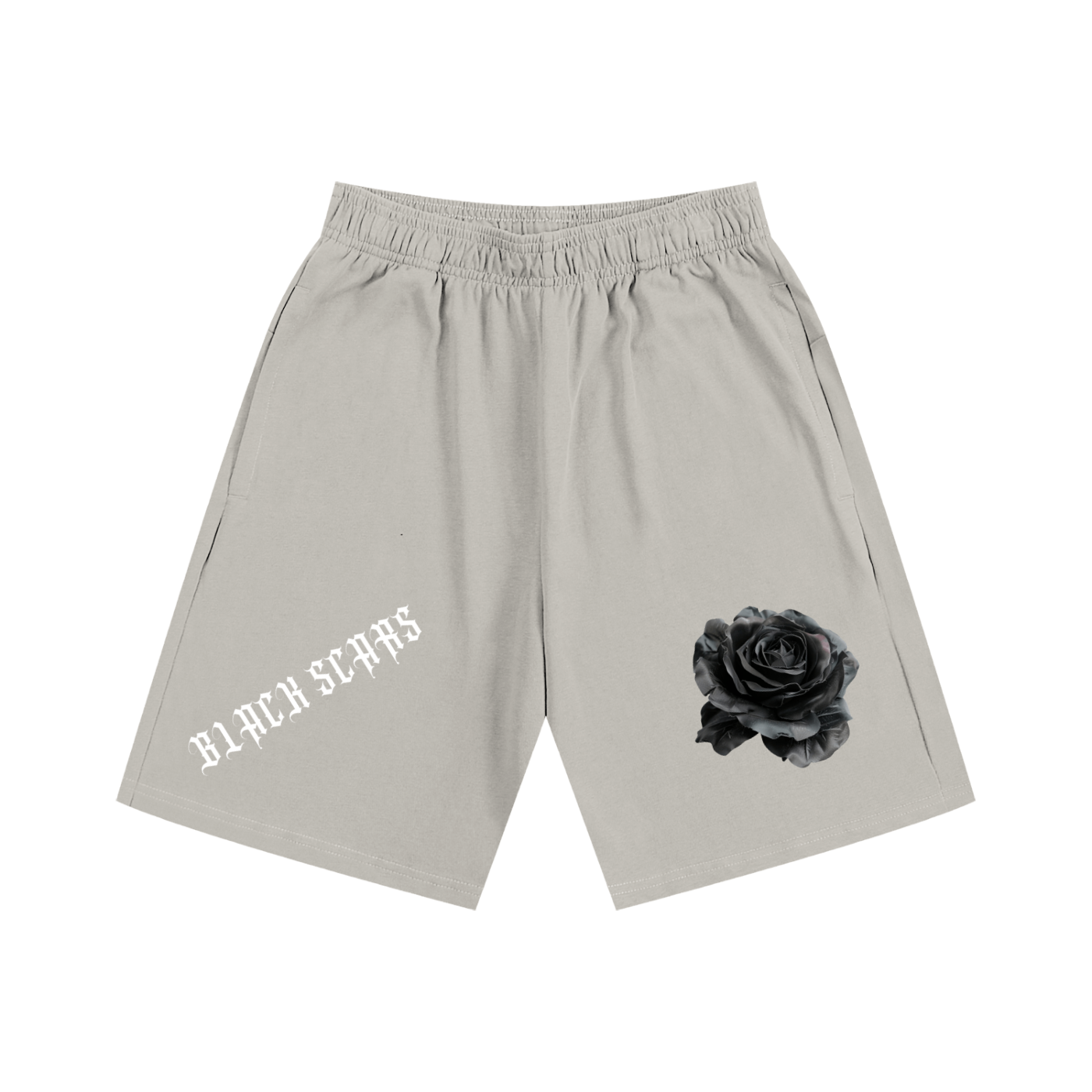 Black Scars Men's Essential Heavyweight Cotton Shorts