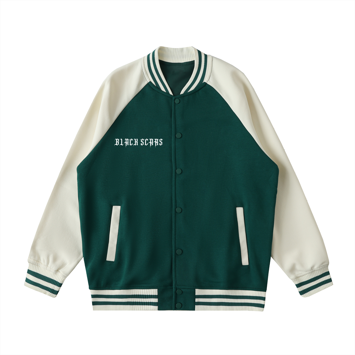 Black Scars Dead Roses Are Pretty Too Tracklist Two Tone Raglan Sleeve Varsity Jacket
