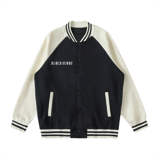 Black Scars Dead Roses Are Pretty Too Tracklist Two Tone Raglan Sleeve Varsity Jacket