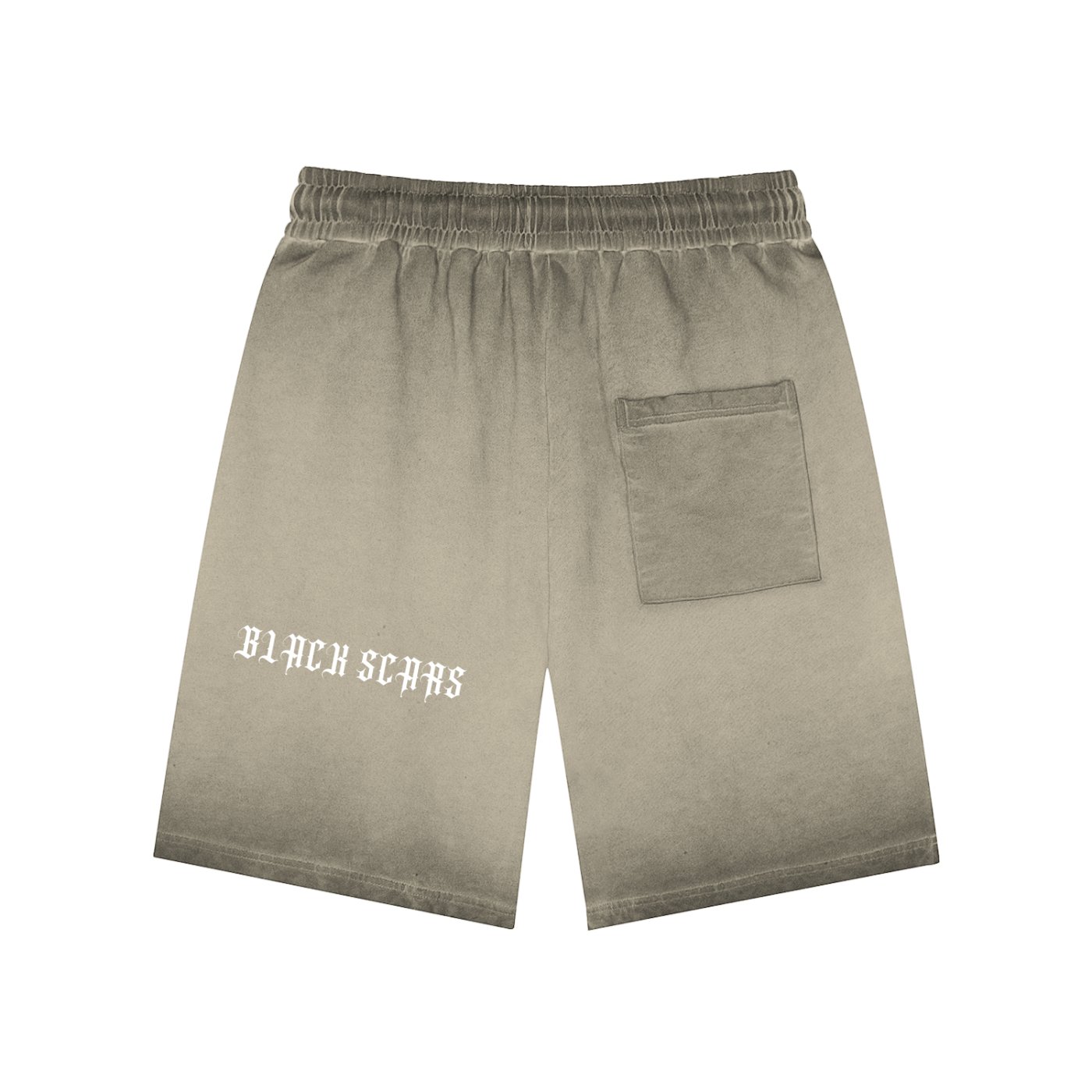 Black Scars x Fanghouse Records Reverse Dyed Unisex Shorts