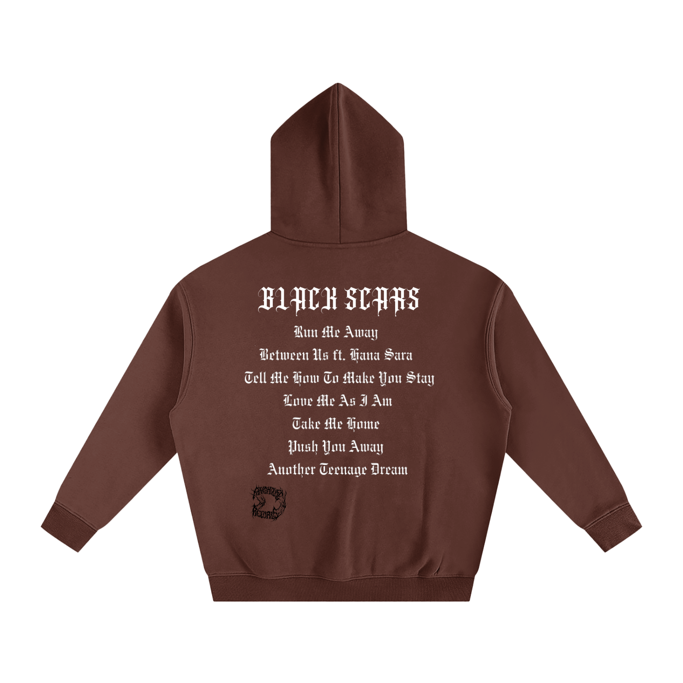 Black Scars Dead Roses Are Pretty Too Tracklist Oversized Fleeced Hoodie