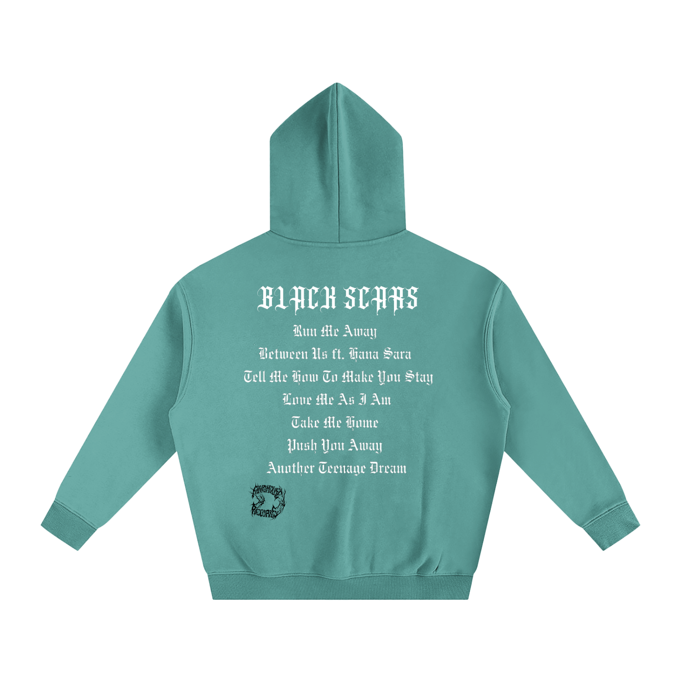Black Scars Dead Roses Are Pretty Too Tracklist Oversized Fleeced Hoodie
