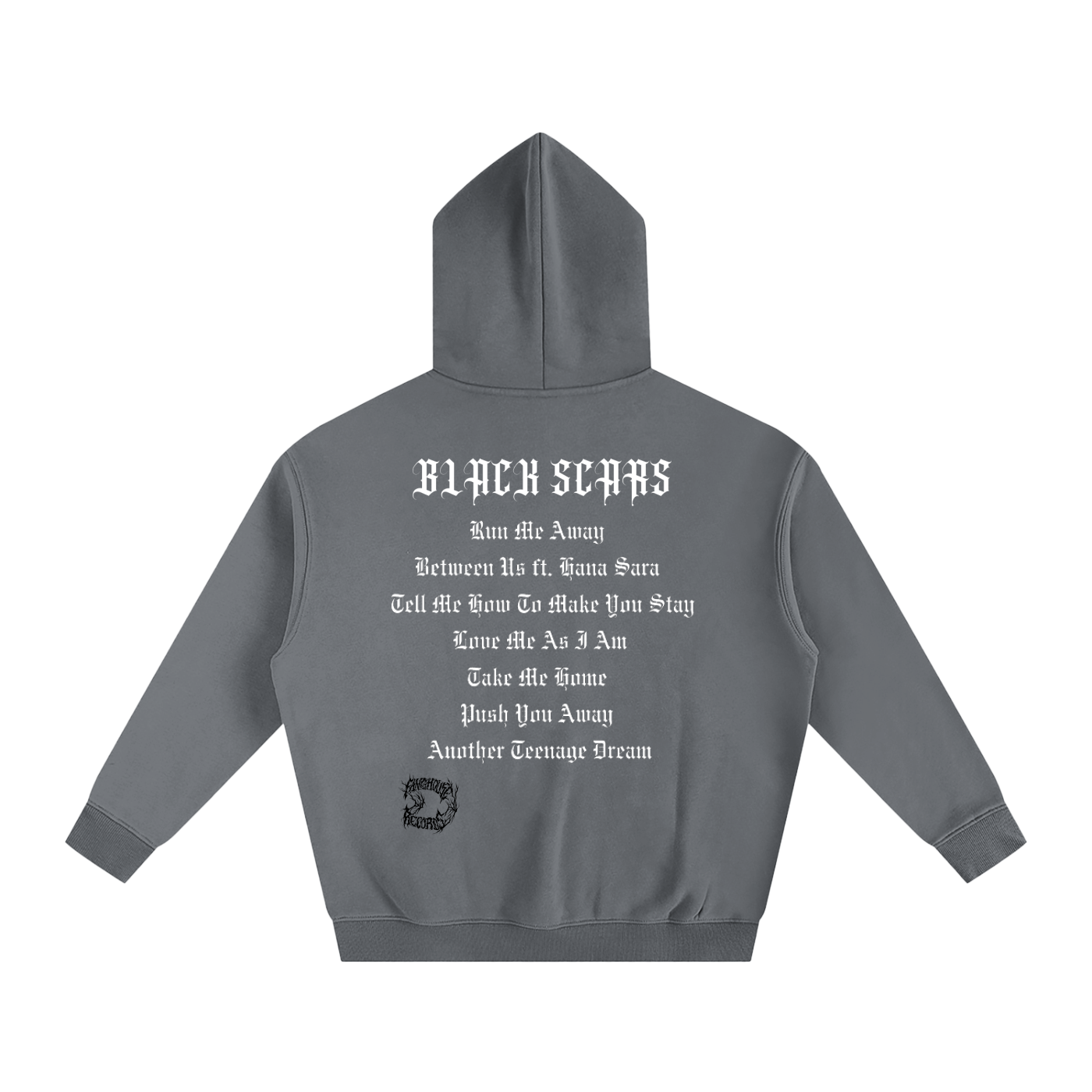Black Scars Dead Roses Are Pretty Too Tracklist Oversized Fleeced Hoodie