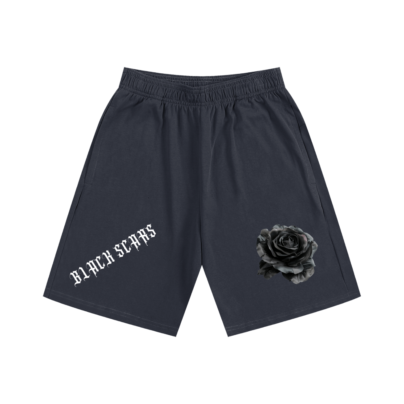 Black Scars Men's Essential Heavyweight Cotton Shorts