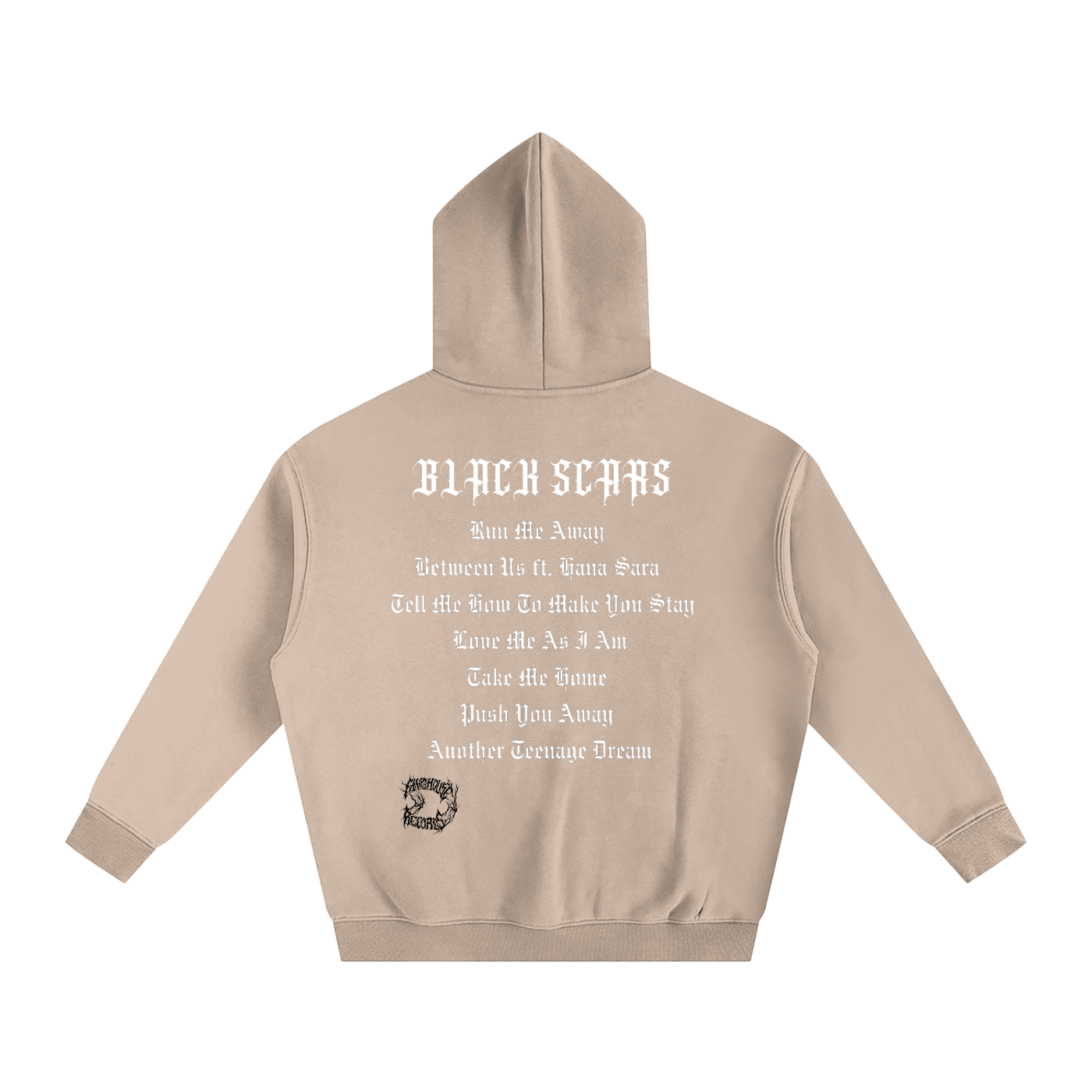 Black Scars Dead Roses Are Pretty Too Tracklist Oversized Fleeced Hoodie