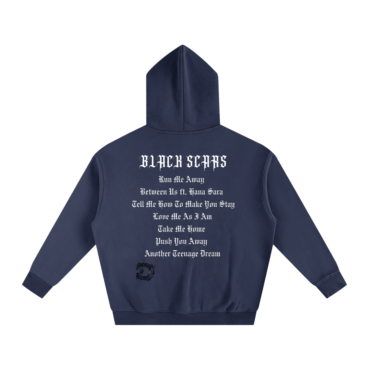 Black Scars Dead Roses Are Pretty Too Tracklist Oversized Fleeced Hoodie