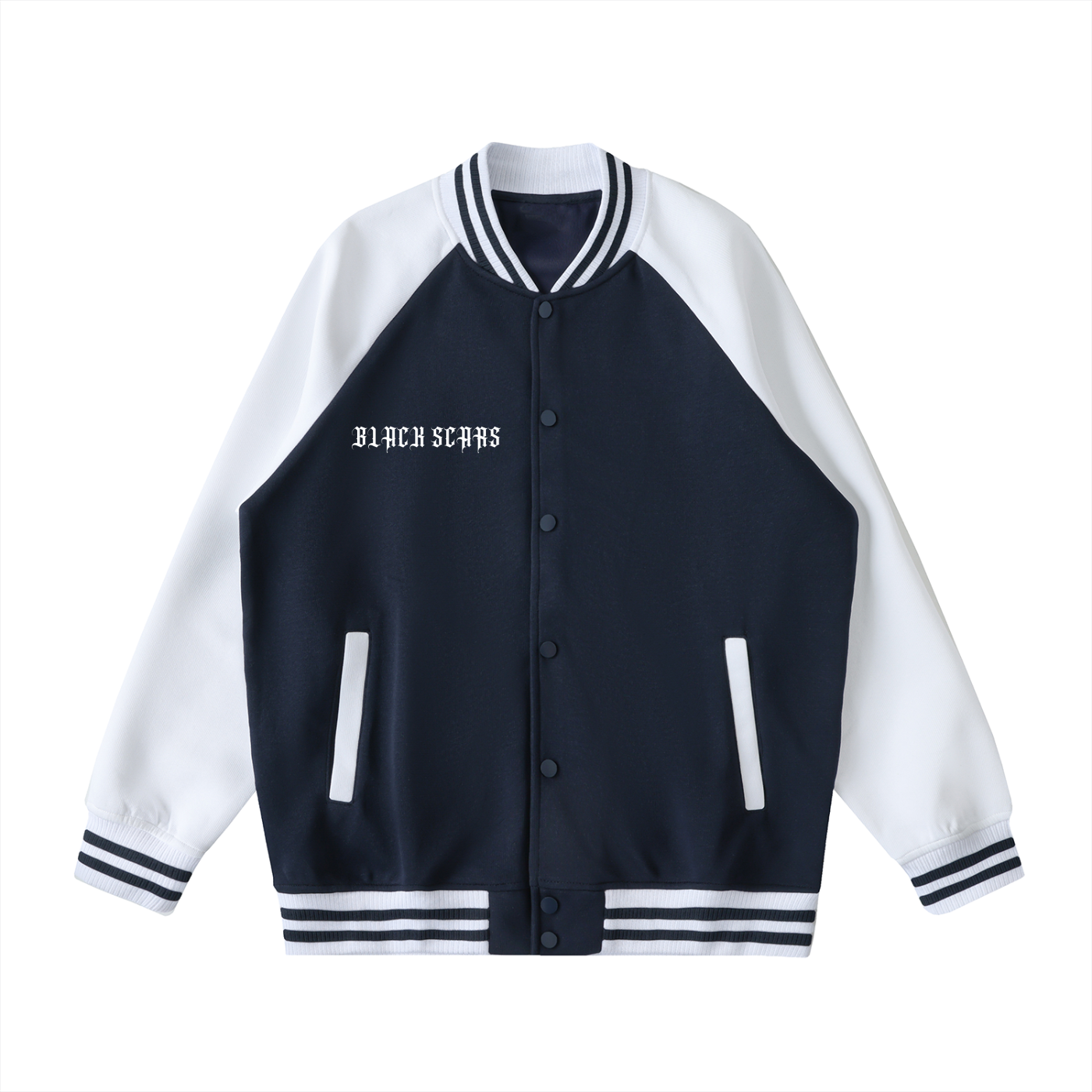 Black Scars Dead Roses Are Pretty Too Tracklist Two Tone Raglan Sleeve Varsity Jacket