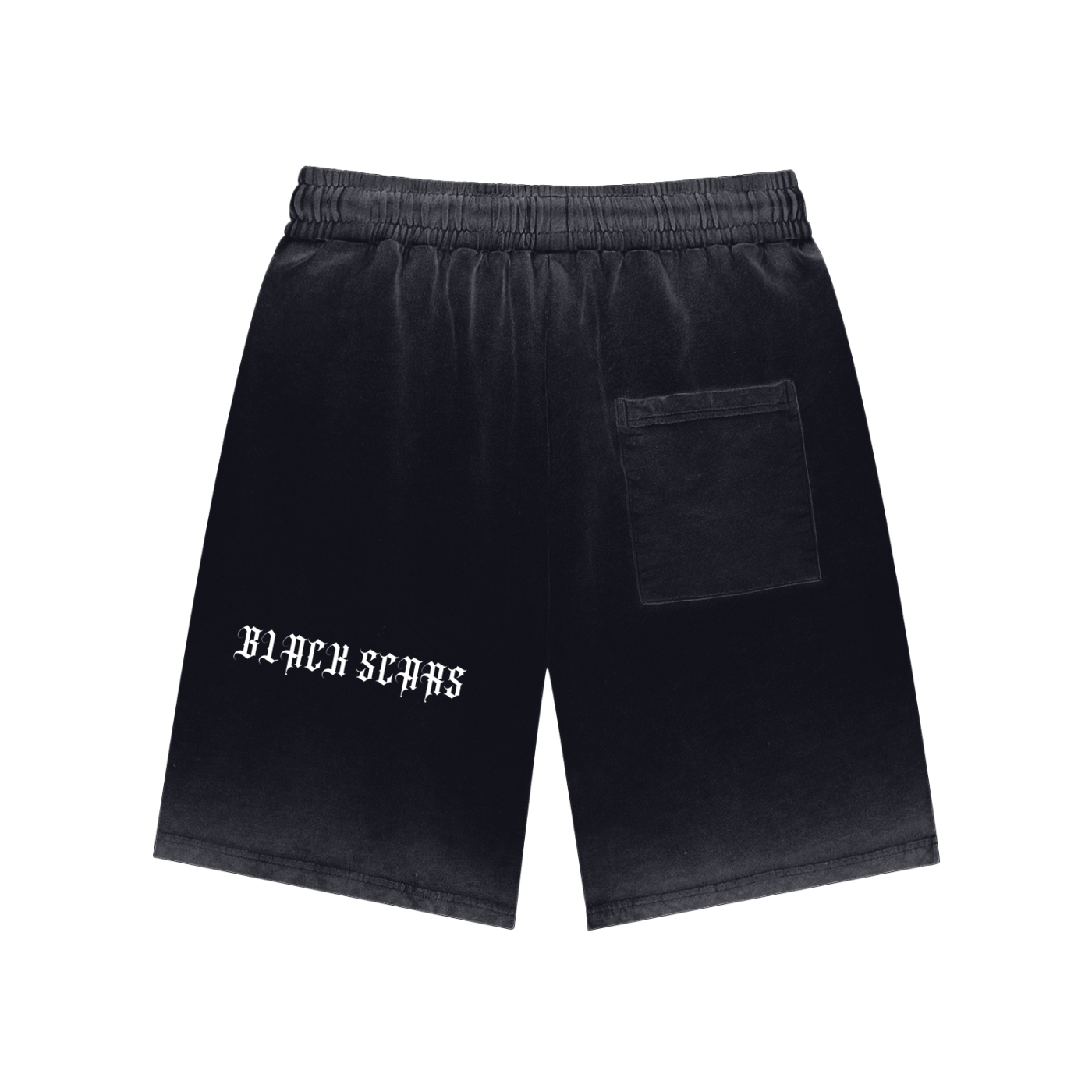 Black Scars x Fanghouse Records Reverse Dyed Unisex Shorts