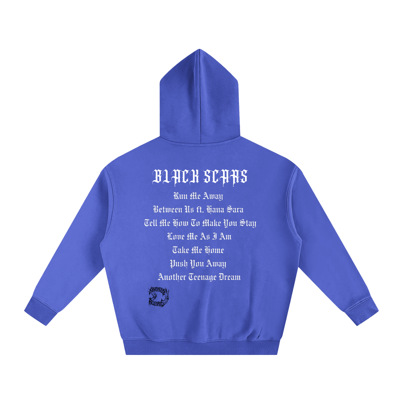 Black Scars Dead Roses Are Pretty Too Tracklist Oversized Fleeced Hoodie