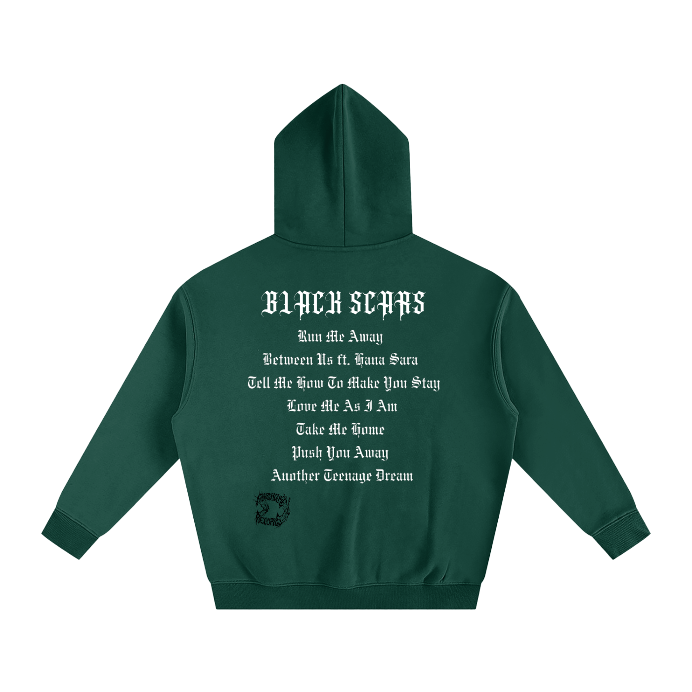 Black Scars Dead Roses Are Pretty Too Tracklist Oversized Fleeced Hoodie
