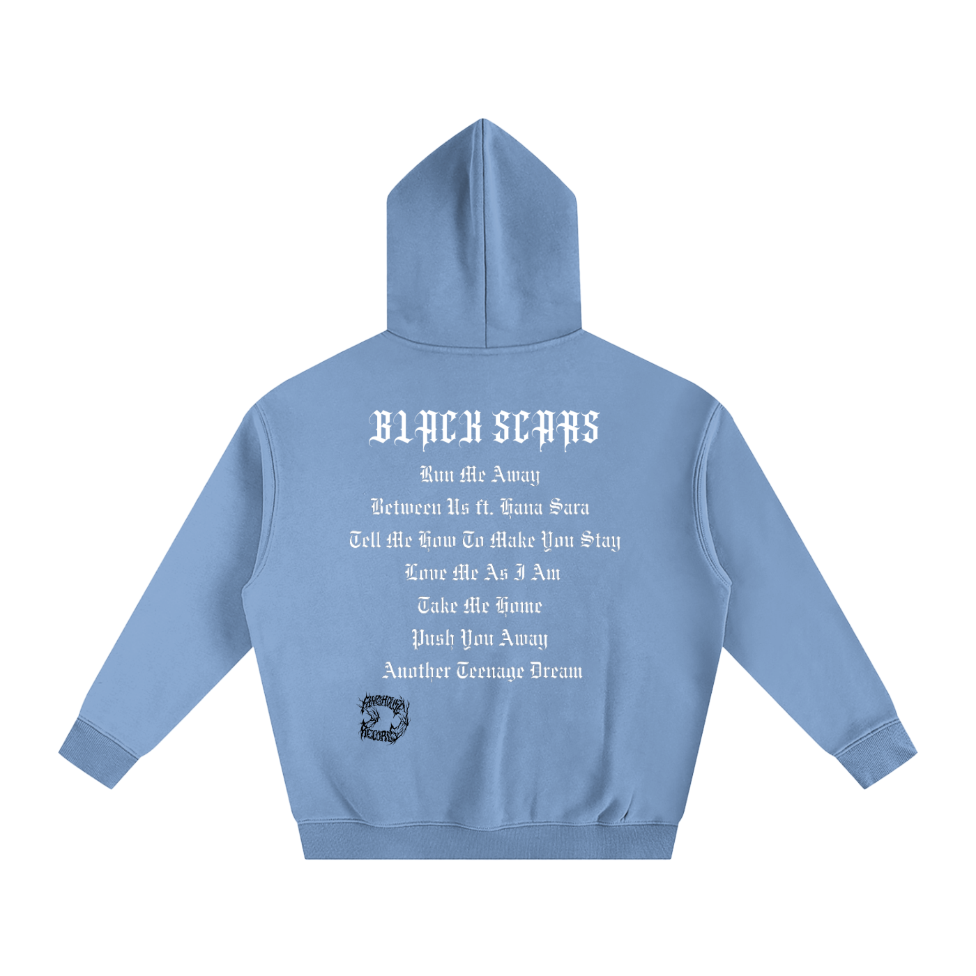 Black Scars Dead Roses Are Pretty Too Tracklist Oversized Fleeced Hoodie