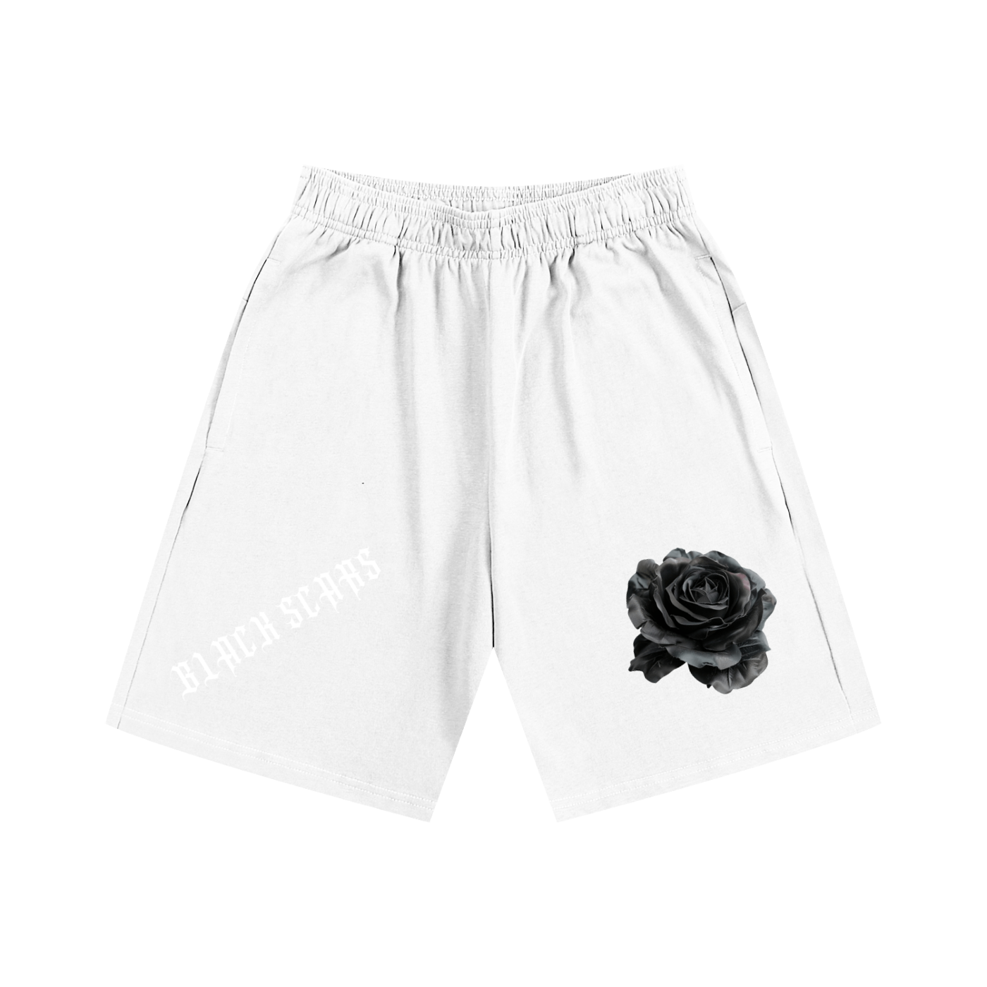 Black Scars Men's Essential Heavyweight Cotton Shorts