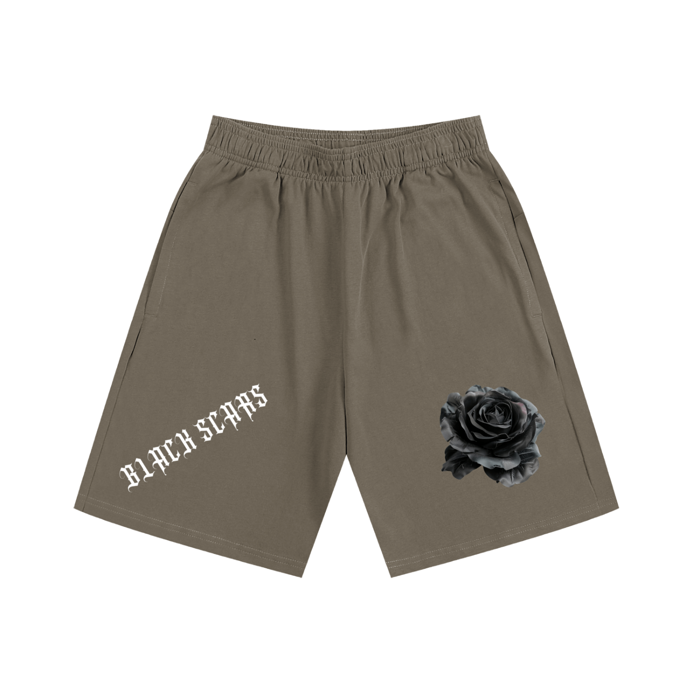 Black Scars Men's Essential Heavyweight Cotton Shorts