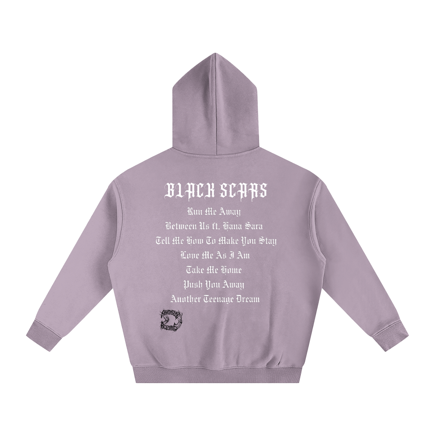 Black Scars Dead Roses Are Pretty Too Tracklist Oversized Fleeced Hoodie
