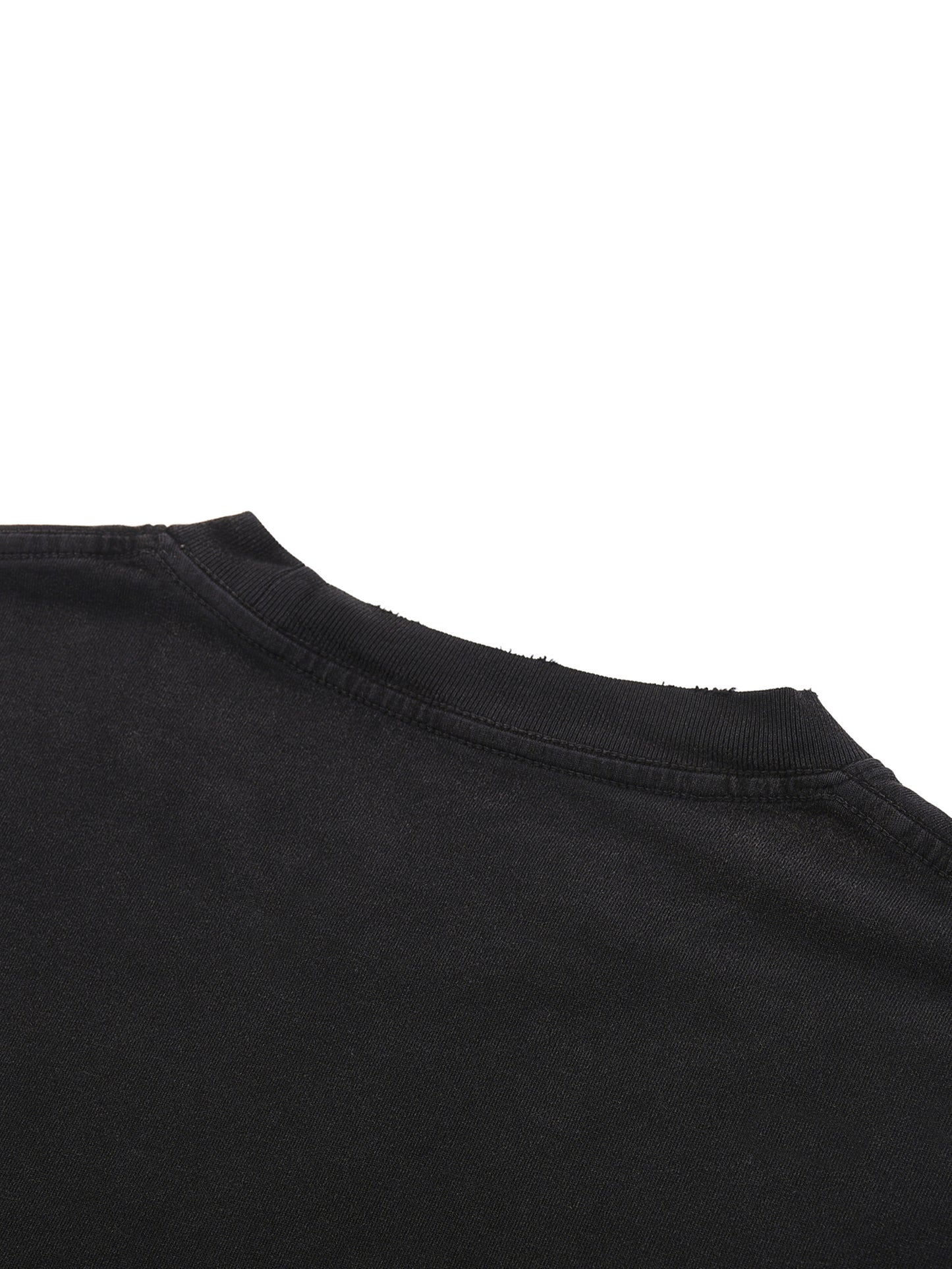 Black Scars Dead Roses Are Pretty Too Snow Washed Raw-Hem T-Shirt